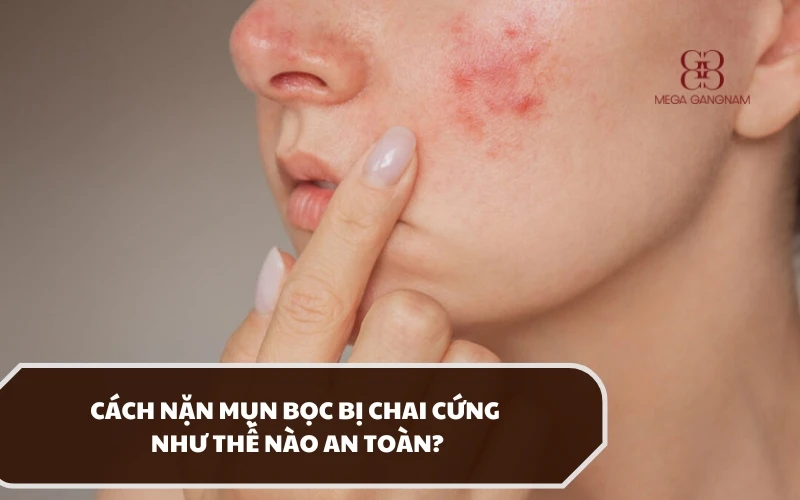 Có nên nặn mụn bọc bị chai cứng không? Lý do chính là gì? 