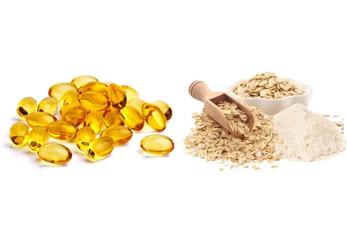 Mặt nạ dưỡng da từ vitamin E với bột yến mạch