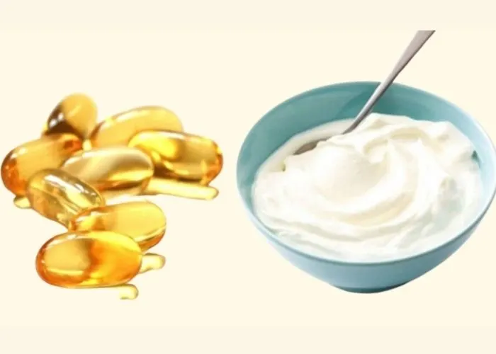 Đắp mặt nạ vitamin E, sữa chua giúp trắng da