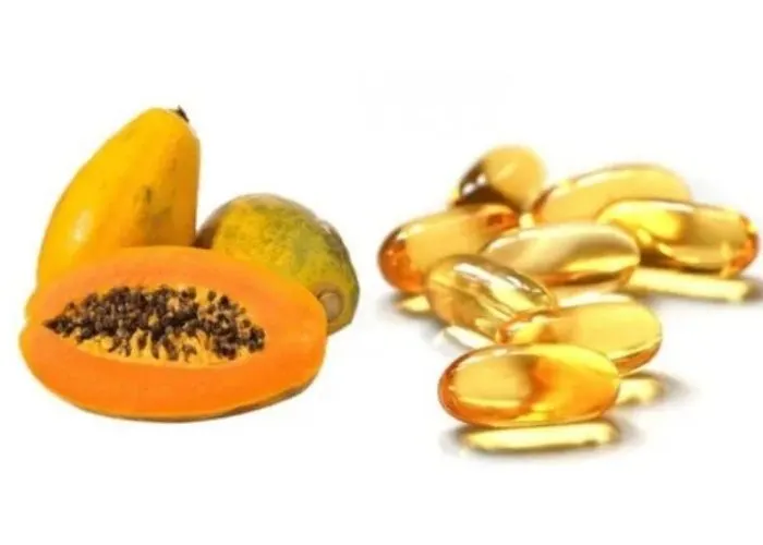 Mặt nạ trắng da với vitamin E, đu đủ