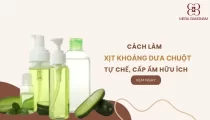 Cách làm xịt khoáng dưa chuột tự chế cấp ẩm hữu ích