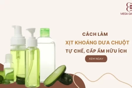 Cách làm xịt khoáng dưa chuột tự chế cấp ẩm hữu ích