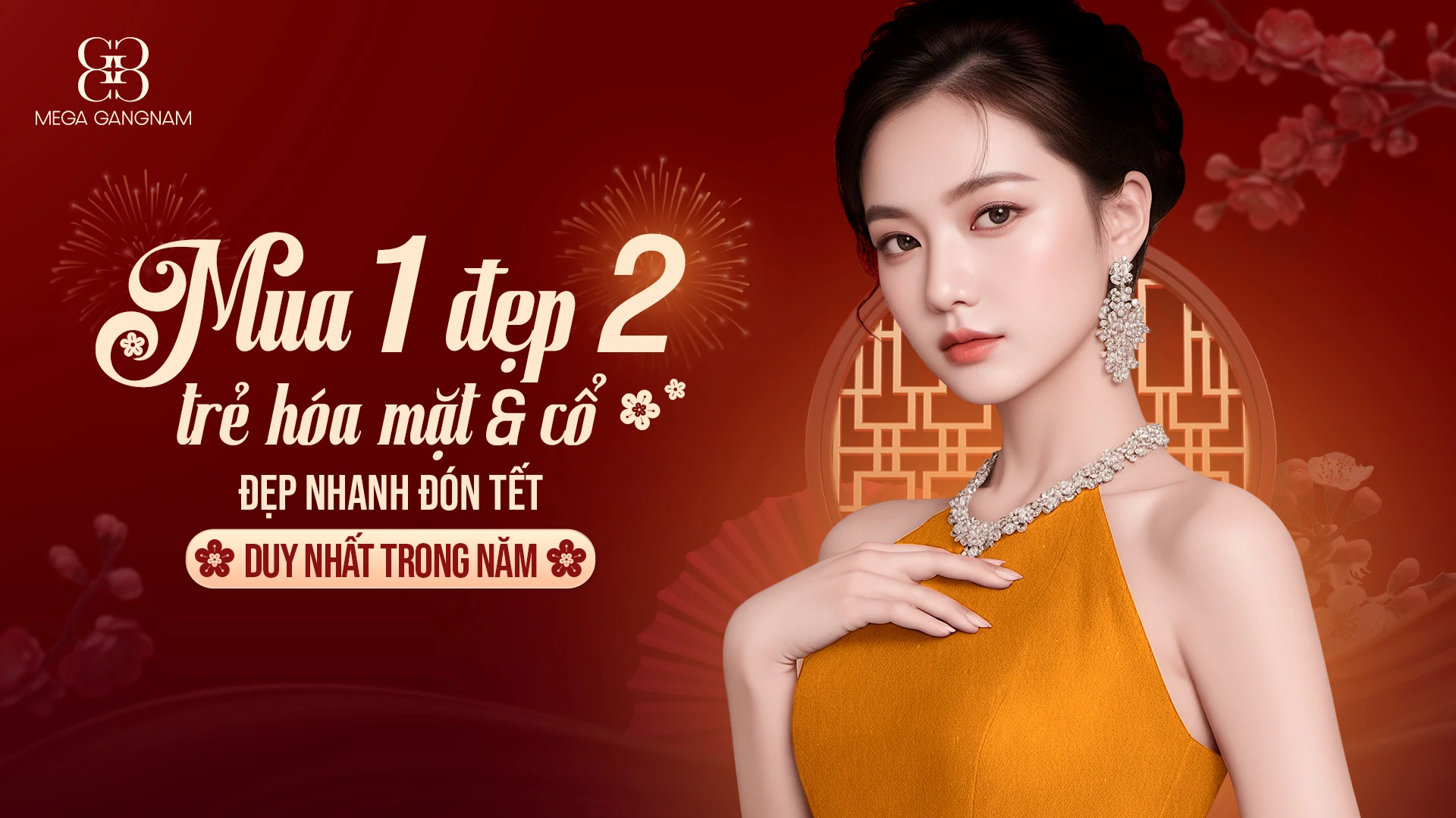 Mega Gangnam giúp chị em làm đẹp đón Tết cùng loạt combo quà tặng lớn chưa từng có