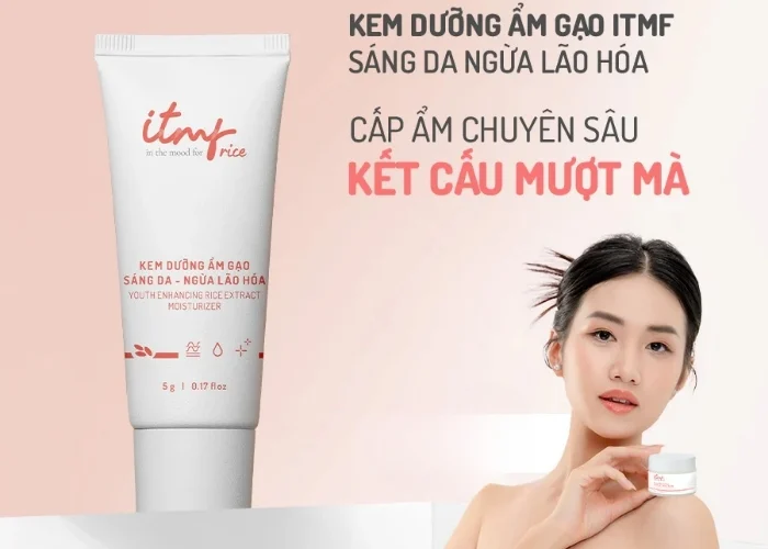 Kem Dưỡng Ẩm Chiết Xuất Gạo ITMF Sáng Da Ngừa Lão Hóa