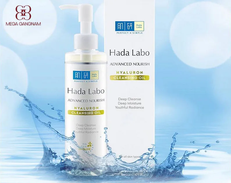 Hada Labo màu trắng Advanced Nourish Hyaluronic Acid Cleansing Oil  