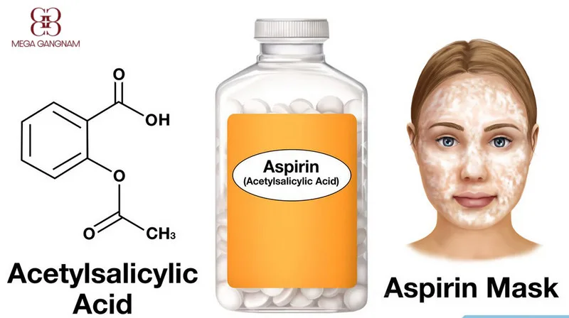 Dành cho da dầu dễ bị mụn, công thức aspirin với tinh dầu tràm trà 