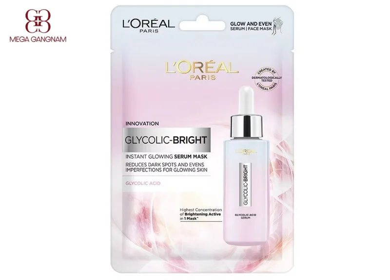 Mặt nạ giảm thâm nám của L'Oréal Paris - Glycolic (AHA) bright