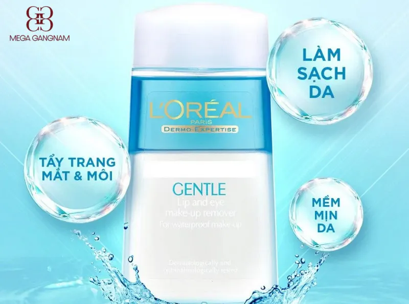 Tẩy trang cho vùng mắt môi Loreal 