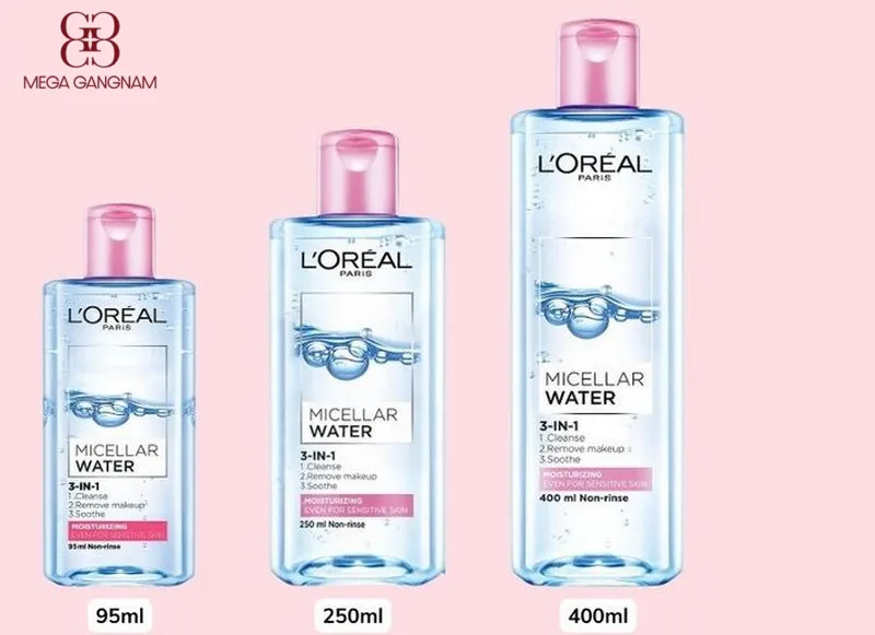 Tẩy trang Loreal hồng với 3 phiên bản dành cho nhiều nhu cầu sử dụng cá nhân 