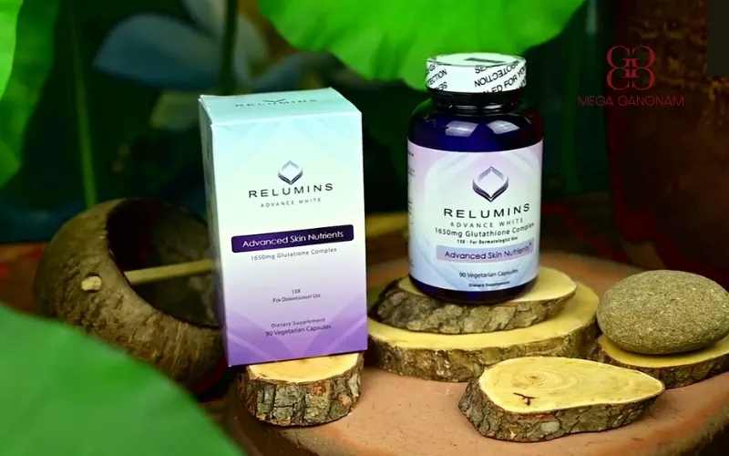 Relumins Advance White Glutathione Complex có hàm lượng Glutathione vừa phải, hiệu quả nhanh